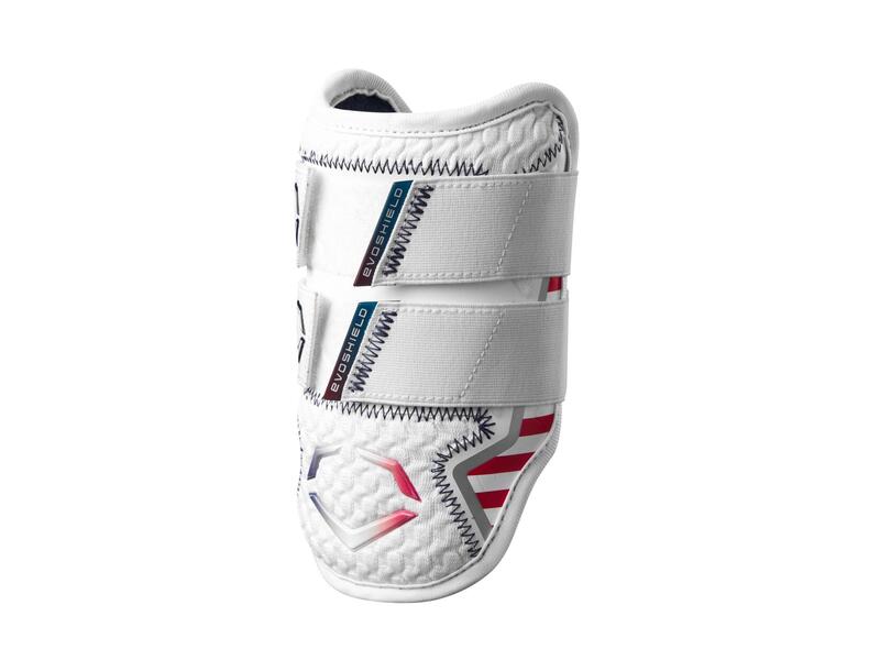 EvoShield Pro-SRZ 2.0 Batter's Double Strap Elbow Guard. Stars and Stripes