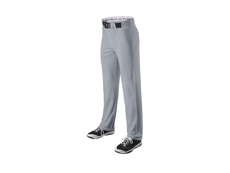 Evoshield Men's Salute Open Bottom Baseball Pants. White and Grey.