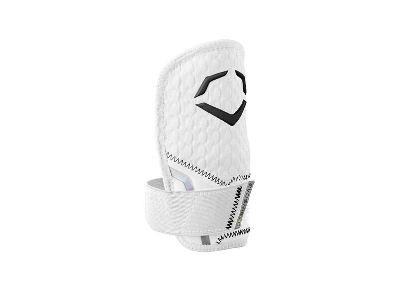 Evoshield Hand Guard. White. Right or left handed batter.